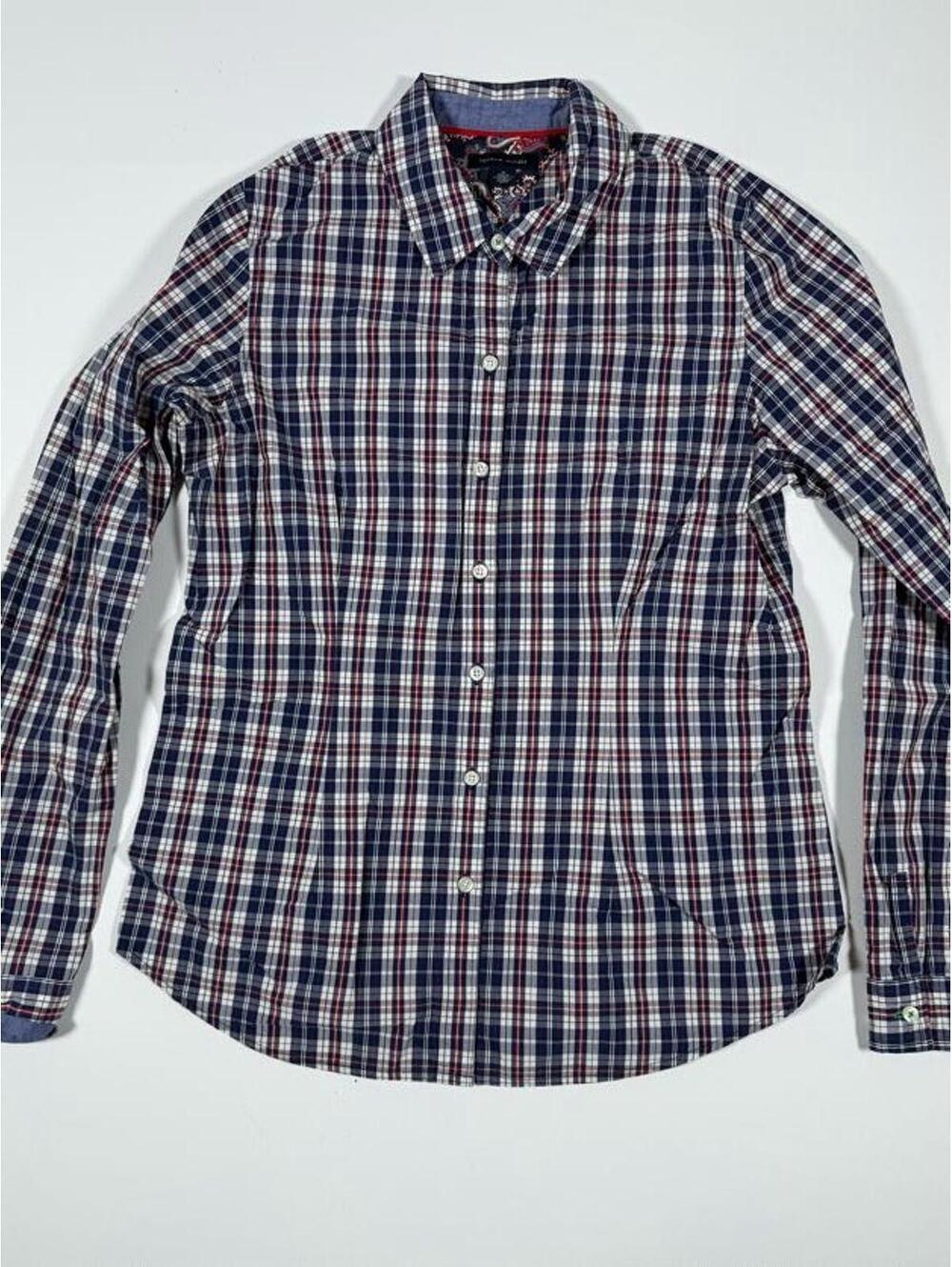 Tommy Hilfiger Plaid Long Sleeve Button-Up Shirt Medium